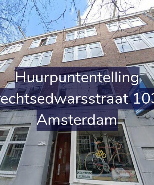 Foto gevel Huurpuntentelling voor Utrechtsedwarsstraat 103-4, Amsterdam