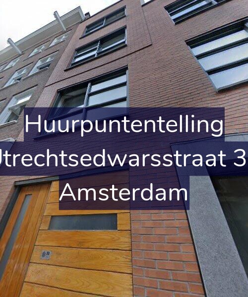 Foto gevel Huurpuntentelling voor Utrechtsedwarsstraat 33, Amsterdam