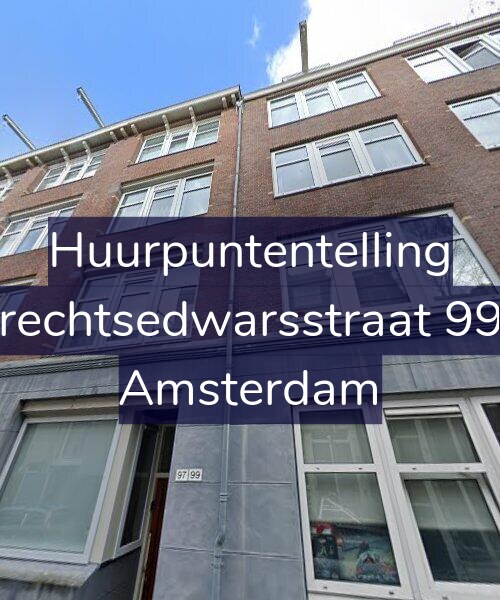 Foto gevel Huurpuntentelling voor Utrechtsedwarsstraat 99-1, Amsterdam