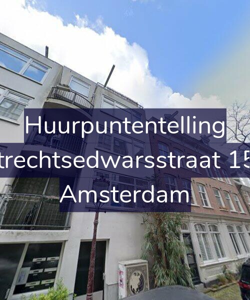 Foto gevel Huurpuntentelling voor Utrechtsedwarsstraat 156, Amsterdam