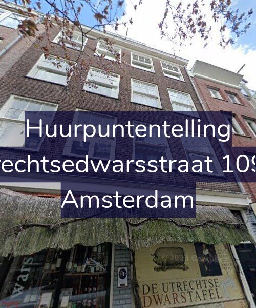 Foto gevel Huurpuntentelling voor Utrechtsedwarsstraat 109-3, Amsterdam