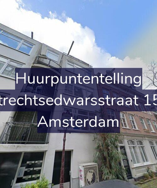 Foto gevel Huurpuntentelling voor Utrechtsedwarsstraat 158, Amsterdam