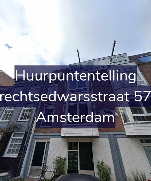 Foto gevel Huurpuntentelling voor Utrechtsedwarsstraat 57-B, Amsterdam