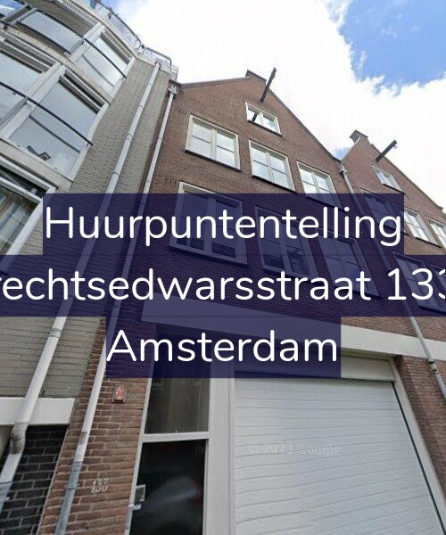 Foto gevel Huurpuntentelling voor Utrechtsedwarsstraat 133-1, Amsterdam