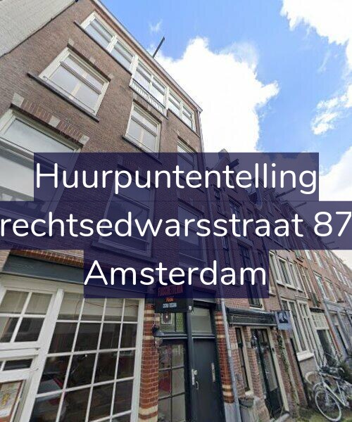 Foto gevel Huurpuntentelling voor Utrechtsedwarsstraat 87-1, Amsterdam