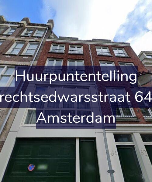 Foto gevel Huurpuntentelling voor Utrechtsedwarsstraat 64-C, Amsterdam