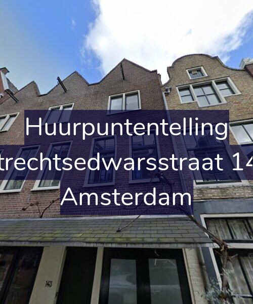 Foto gevel Huurpuntentelling voor Utrechtsedwarsstraat 143, Amsterdam