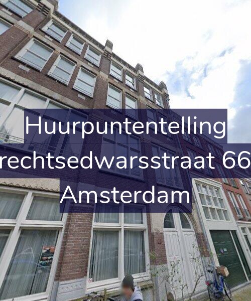 Foto gevel Huurpuntentelling voor Utrechtsedwarsstraat 66-A, Amsterdam