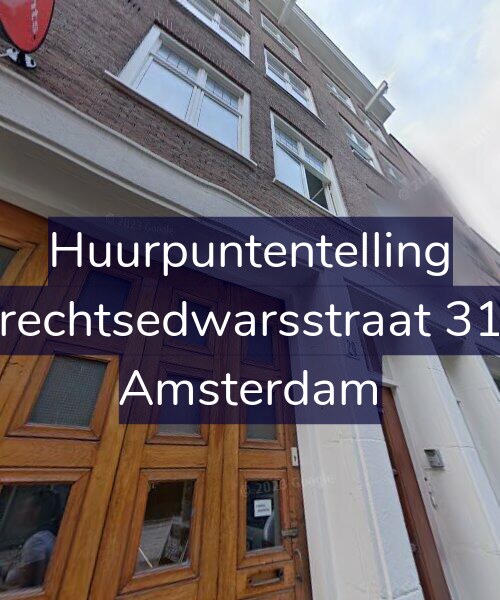 Foto gevel Huurpuntentelling voor Utrechtsedwarsstraat 31-1, Amsterdam