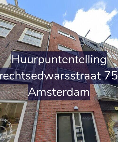 Foto gevel Huurpuntentelling voor Utrechtsedwarsstraat 75-D, Amsterdam
