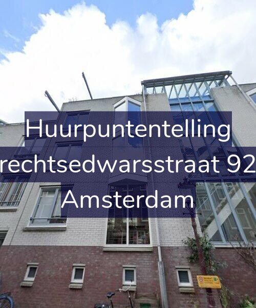 Foto gevel Huurpuntentelling voor Utrechtsedwarsstraat 92-C, Amsterdam