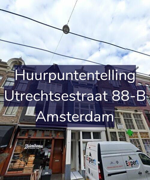 Foto gevel Huurpuntentelling voor Utrechtsestraat 88-B, Amsterdam