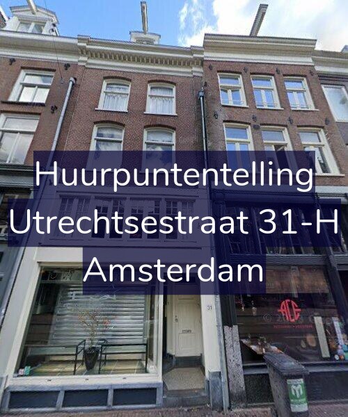 Foto gevel Huurpuntentelling voor Utrechtsestraat 31-H, Amsterdam