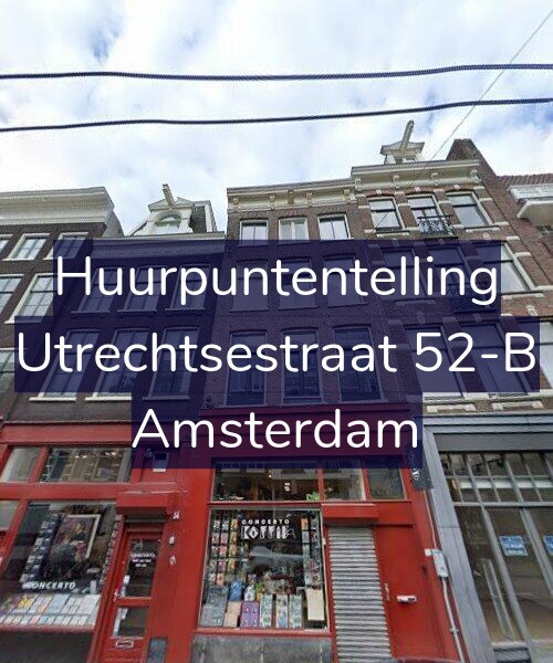 Foto gevel Huurpuntentelling voor Utrechtsestraat 52-B, Amsterdam