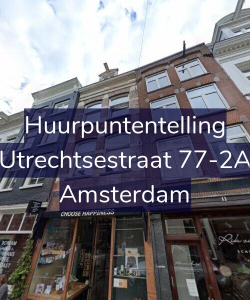 Foto gevel Huurpuntentelling voor Utrechtsestraat 77-2A, Amsterdam