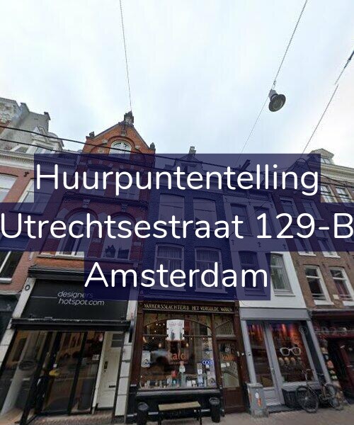 Foto gevel Huurpuntentelling voor Utrechtsestraat 129-B, Amsterdam
