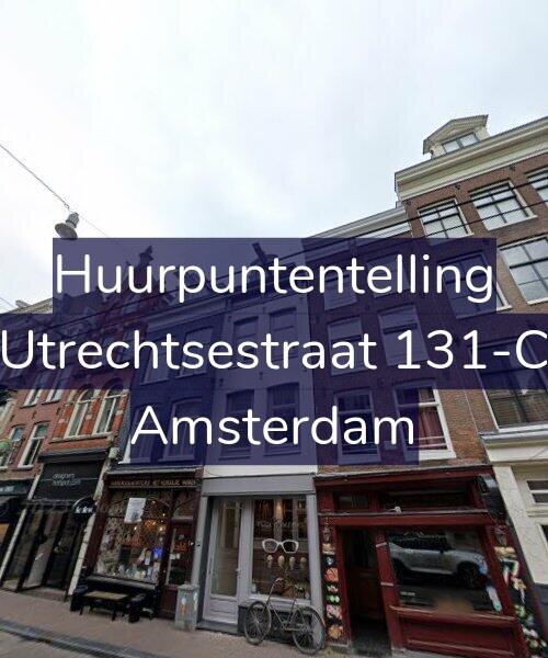 Foto gevel Huurpuntentelling voor Utrechtsestraat 131-C, Amsterdam
