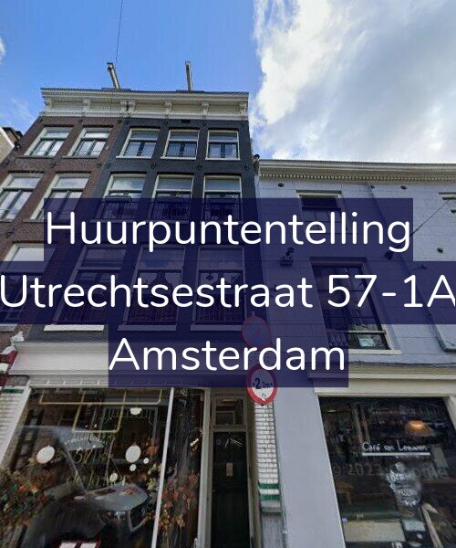 Foto gevel Huurpuntentelling voor Utrechtsestraat 57-1A, Amsterdam