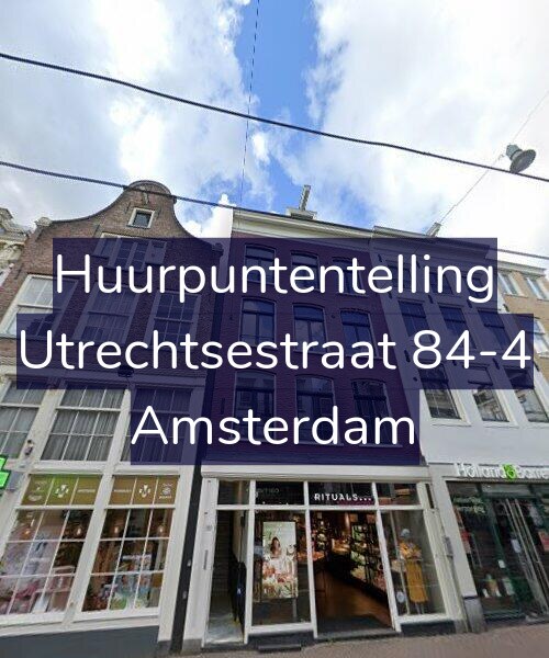 Foto gevel Huurpuntentelling voor Utrechtsestraat 84-4, Amsterdam