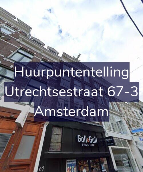 Foto gevel Huurpuntentelling voor Utrechtsestraat 67-3, Amsterdam