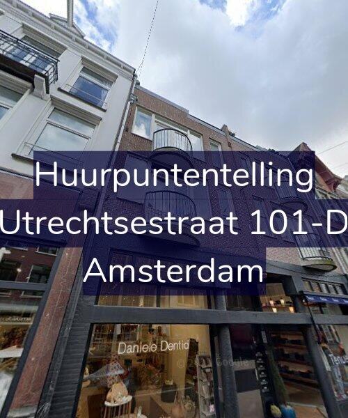 Foto gevel Huurpuntentelling voor Utrechtsestraat 101-D, Amsterdam