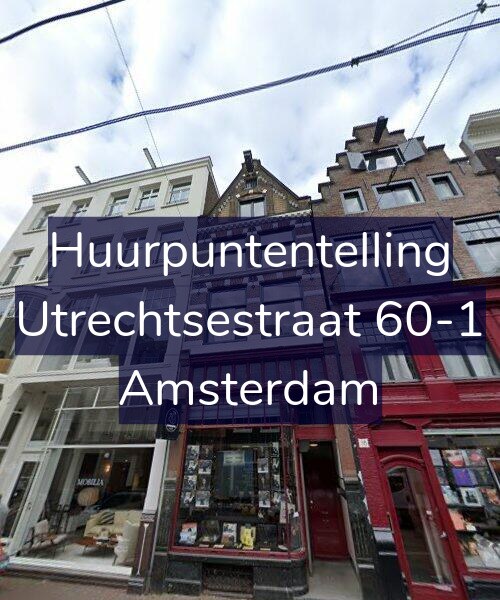 Foto gevel Huurpuntentelling voor Utrechtsestraat 60-1, Amsterdam
