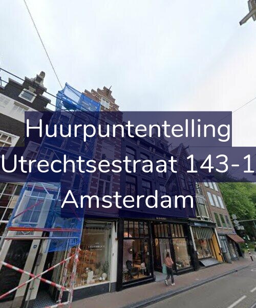 Foto gevel Huurpuntentelling voor Utrechtsestraat 143-1, Amsterdam
