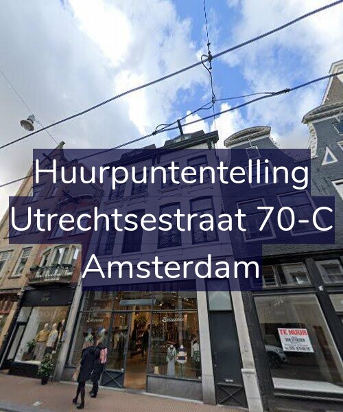 Foto gevel Huurpuntentelling voor Utrechtsestraat 70-C, Amsterdam