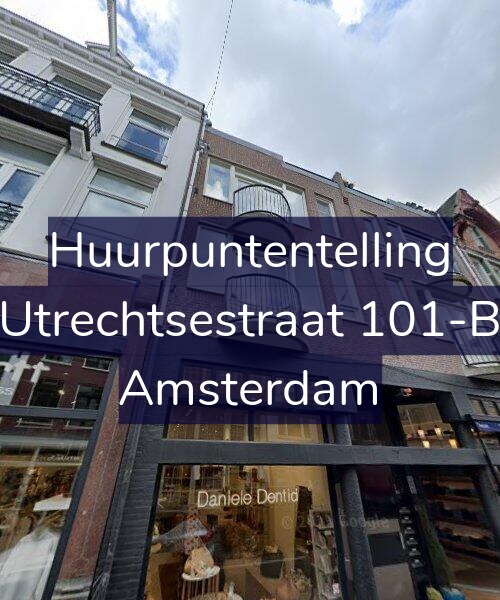 Foto gevel Huurpuntentelling voor Utrechtsestraat 101-B, Amsterdam