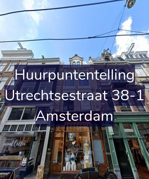 Foto gevel Huurpuntentelling voor Utrechtsestraat 38-1, Amsterdam
