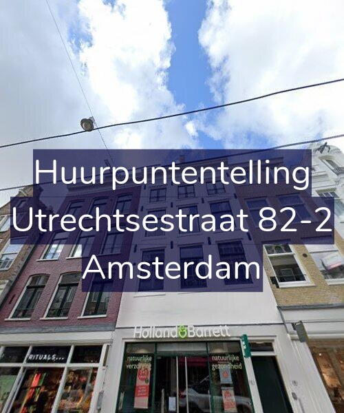 Foto gevel Huurpuntentelling voor Utrechtsestraat 82-2, Amsterdam