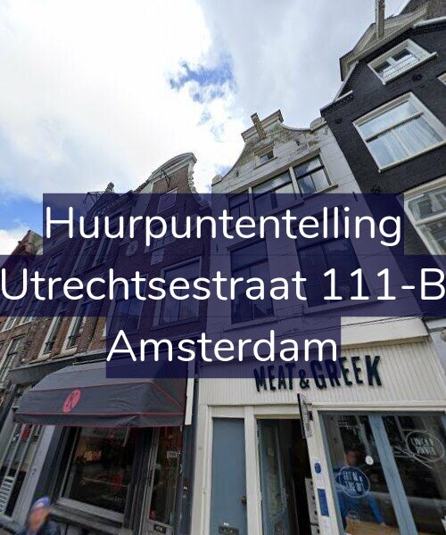 Foto gevel Huurpuntentelling voor Utrechtsestraat 111-B, Amsterdam