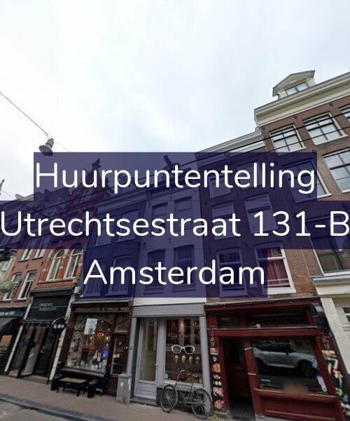 Foto gevel Huurpuntentelling voor Utrechtsestraat 131-B, Amsterdam
