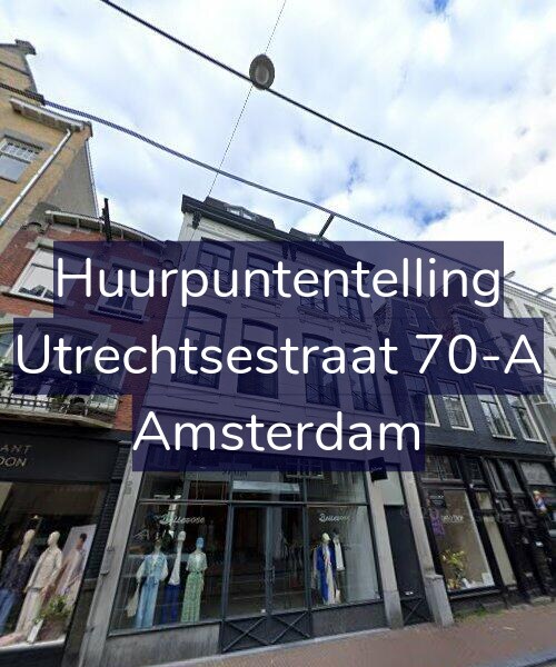Foto gevel Huurpuntentelling voor Utrechtsestraat 70-A, Amsterdam