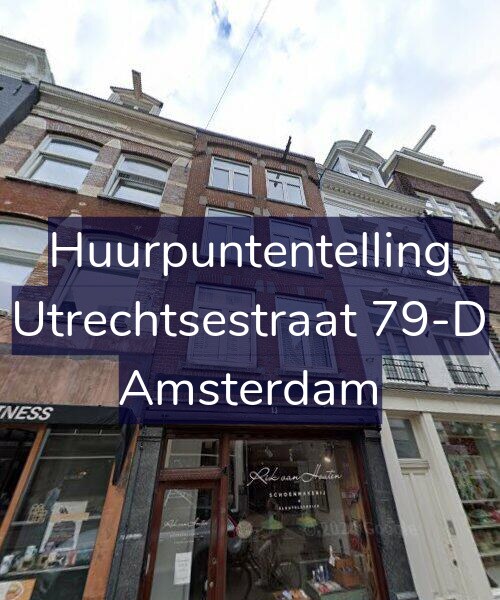 Foto gevel Huurpuntentelling voor Utrechtsestraat 79-D, Amsterdam