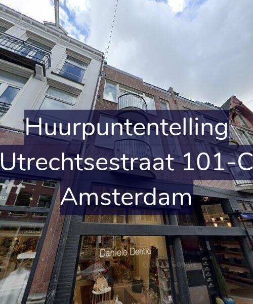 Foto gevel Huurpuntentelling voor Utrechtsestraat 101-C, Amsterdam