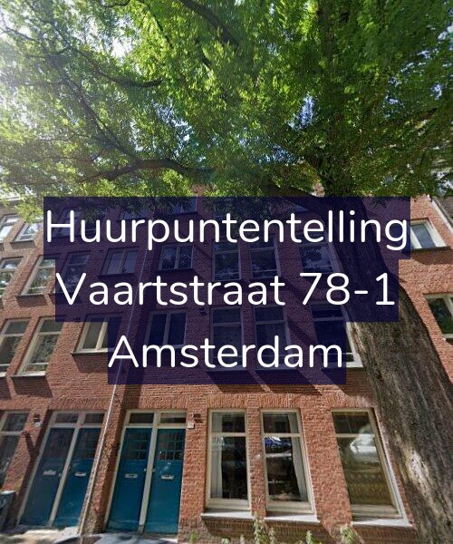 Foto gevel Huurpuntentelling voor Vaartstraat 78-1, Amsterdam