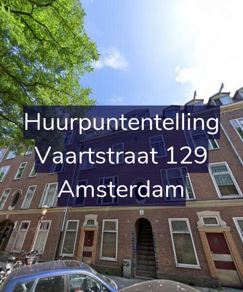Foto gevel Huurpuntentelling voor Vaartstraat 129, Amsterdam