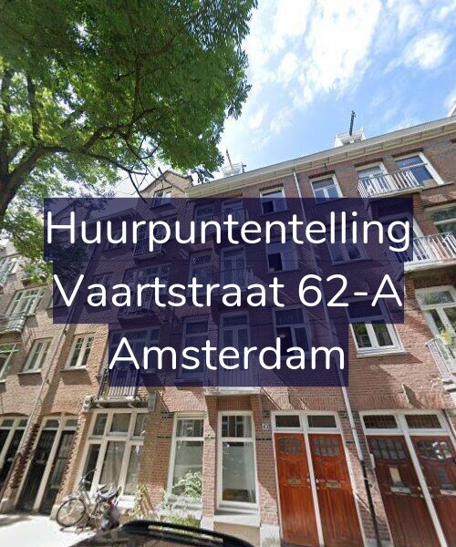 Foto gevel Huurpuntentelling voor Vaartstraat 62-A, Amsterdam