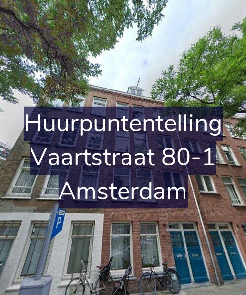 Foto gevel Huurpuntentelling voor Vaartstraat 80-1, Amsterdam