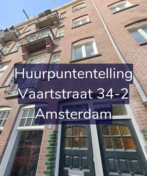 Foto gevel Huurpuntentelling voor Vaartstraat 34-2, Amsterdam