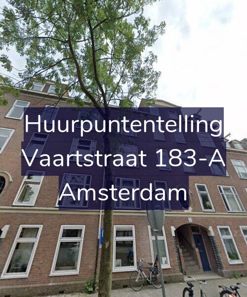 Foto gevel Huurpuntentelling voor Vaartstraat 183-A, Amsterdam