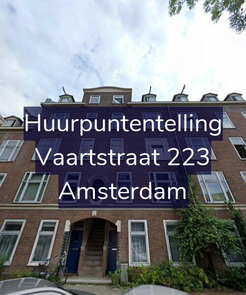 Foto gevel Huurpuntentelling voor Vaartstraat 223, Amsterdam