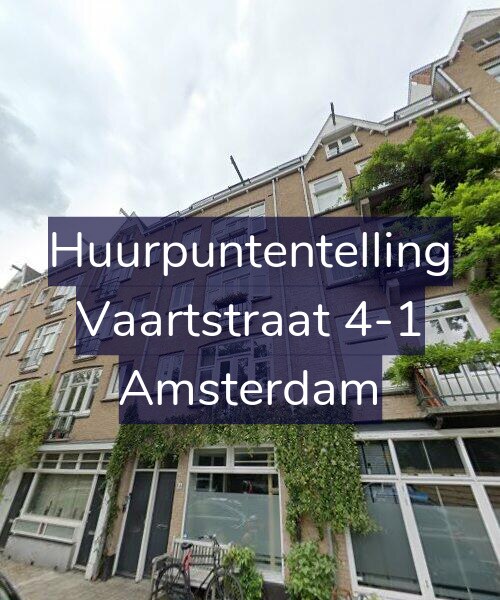 Foto gevel Huurpuntentelling voor Vaartstraat 4-1, Amsterdam