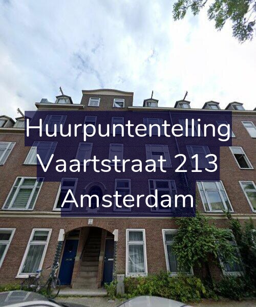 Foto gevel Huurpuntentelling voor Vaartstraat 213, Amsterdam