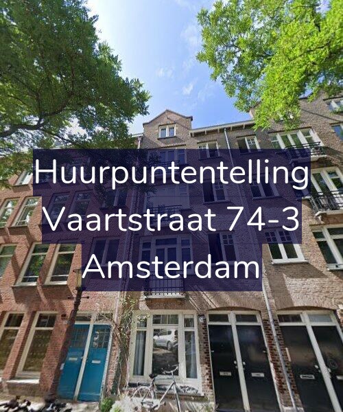 Foto gevel Huurpuntentelling voor Vaartstraat 74-3, Amsterdam