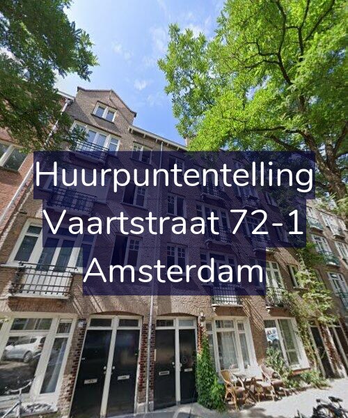 Foto gevel Huurpuntentelling voor Vaartstraat 72-1, Amsterdam