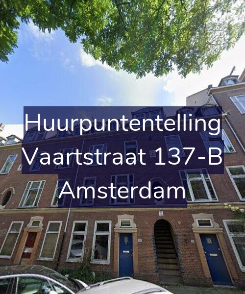 Foto gevel Huurpuntentelling voor Vaartstraat 137-B, Amsterdam
