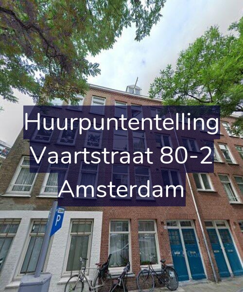 Foto gevel Huurpuntentelling voor Vaartstraat 80-2, Amsterdam