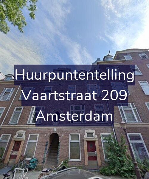 Foto gevel Huurpuntentelling voor Vaartstraat 209, Amsterdam